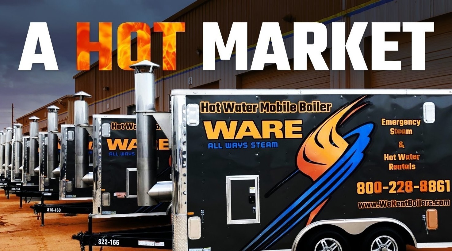 WARE’s Mobile Hot Water Boiler Fleet